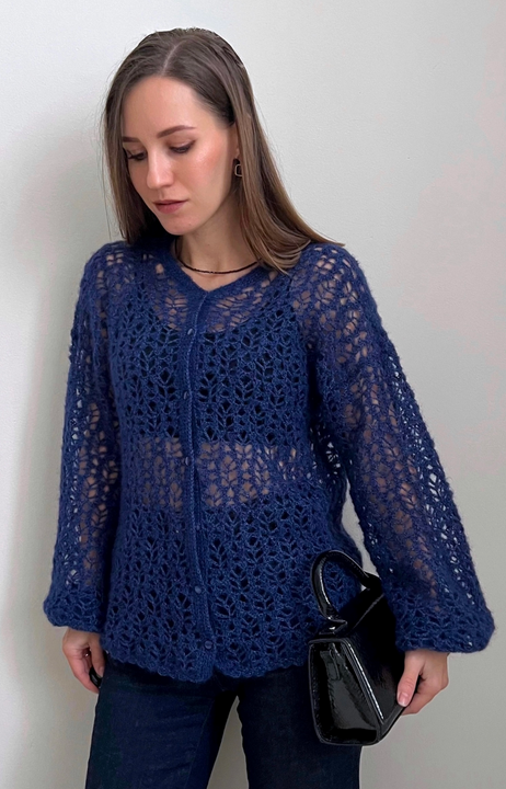 [Евгения Шахова] [Вязание] Жакет-рубашка (2024)