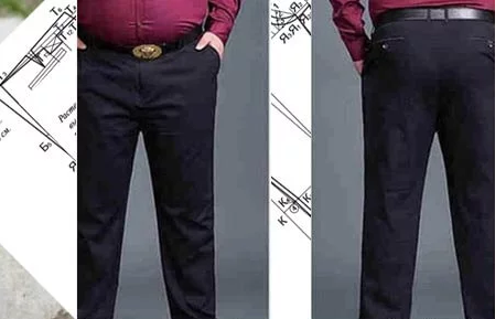 [Галина Коломейко] [Шитье] Мужские брюки большого размера (2023)