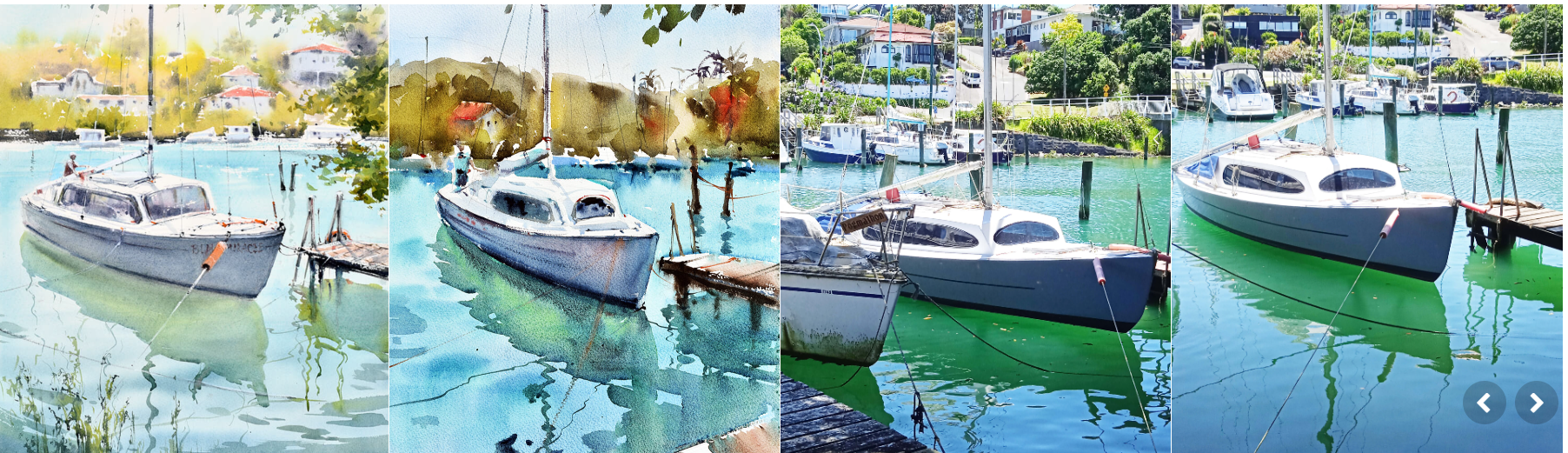 [lectoroom] Свет и вода - Этюд с парусной лодкой в акварели (2024)