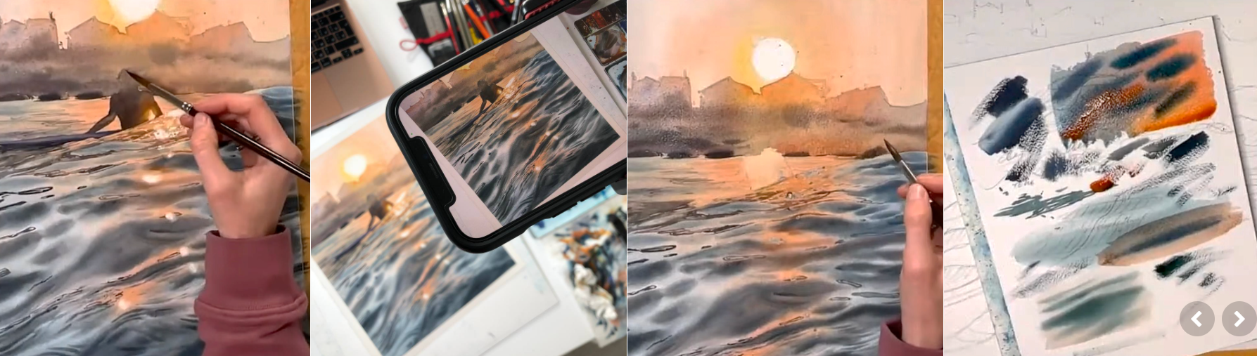 [Юлия Барминова] Реалистичное море акварелью (2023)