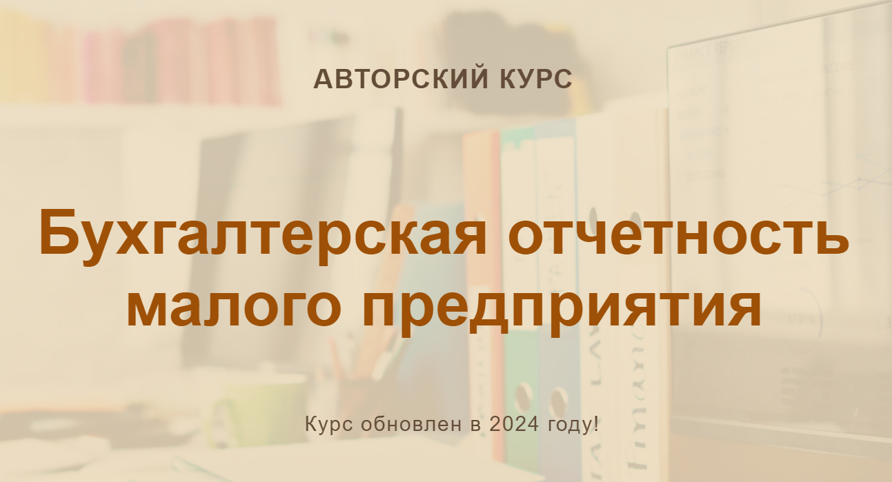 [учетбеззабот.рф] Бухгалтерская отчетность малого предприятия (2024)