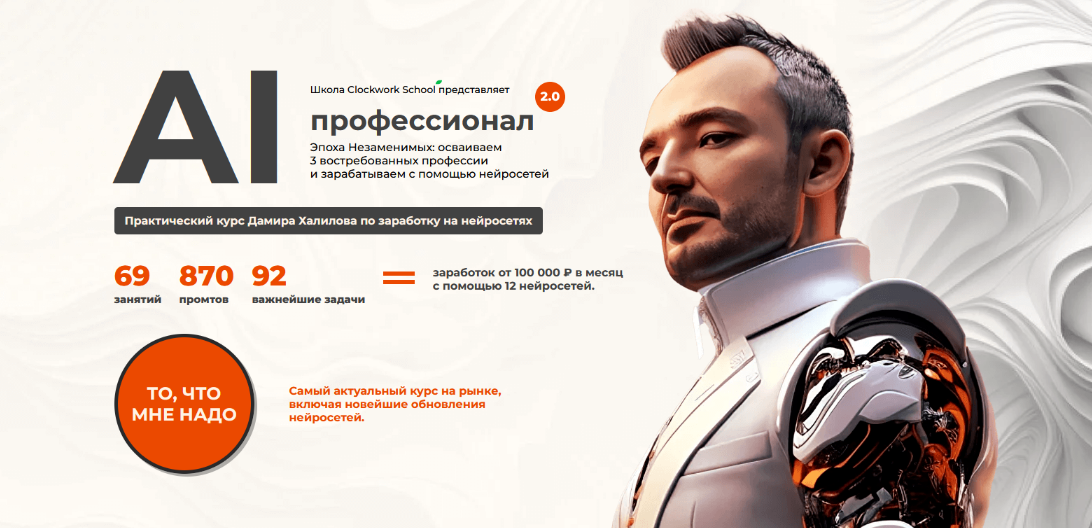 SUPER VIP [Дамир Халилов] AI-профессионал 2.0. Пакет Standart (2024)